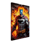 Batman wall canvas with vibrant colors, showcasing Gotham’s protector.