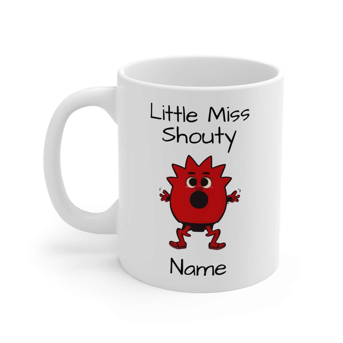 Personalised Little Miss Shouty Ceramic Mug Created By Littlebitz