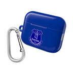 Everton FC AirPods protective case with keychain, durable blue hard shell with club crest for AirPods and AirPods Pro