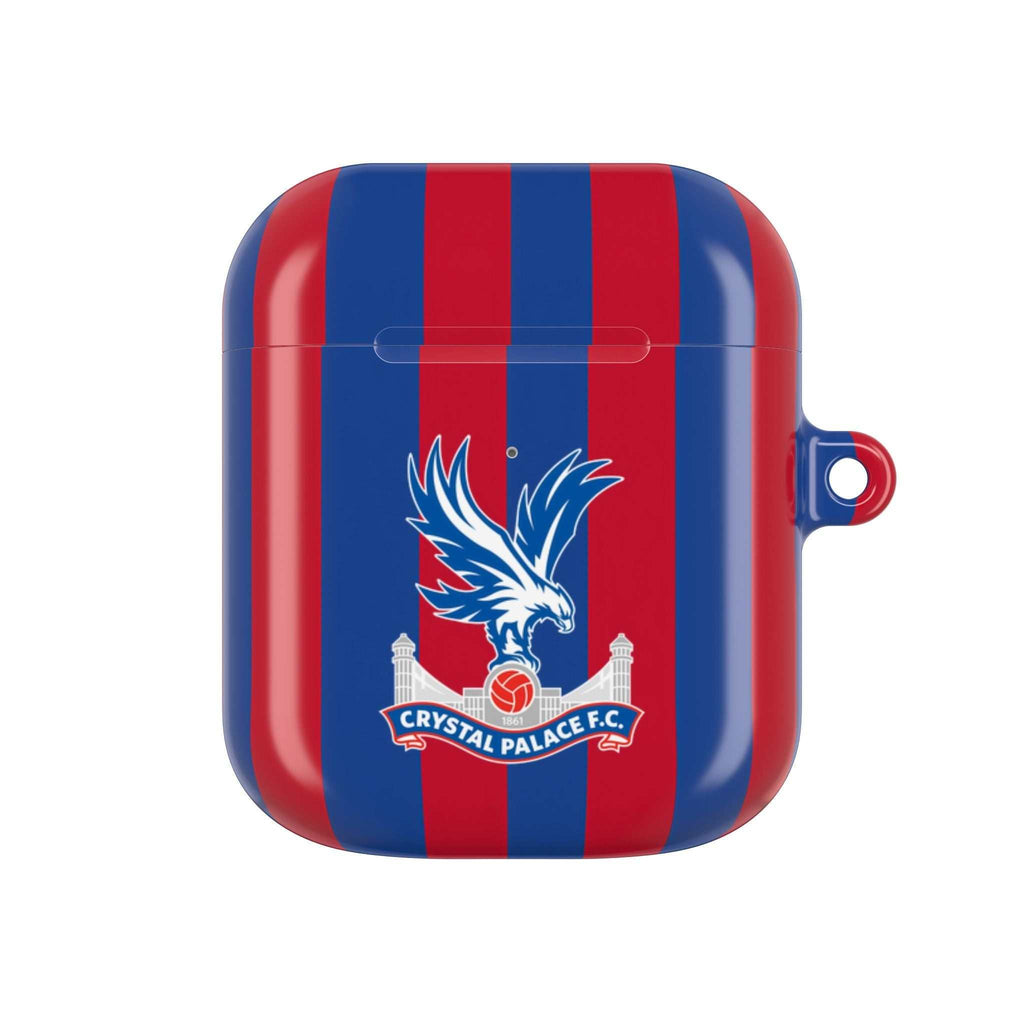 Crystal Palace FC AirPods Pro protective case with red and blue stripes and eagle crest