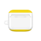 Leeds Utd FC AirPods protective case in white and yellow with shock-resistant design