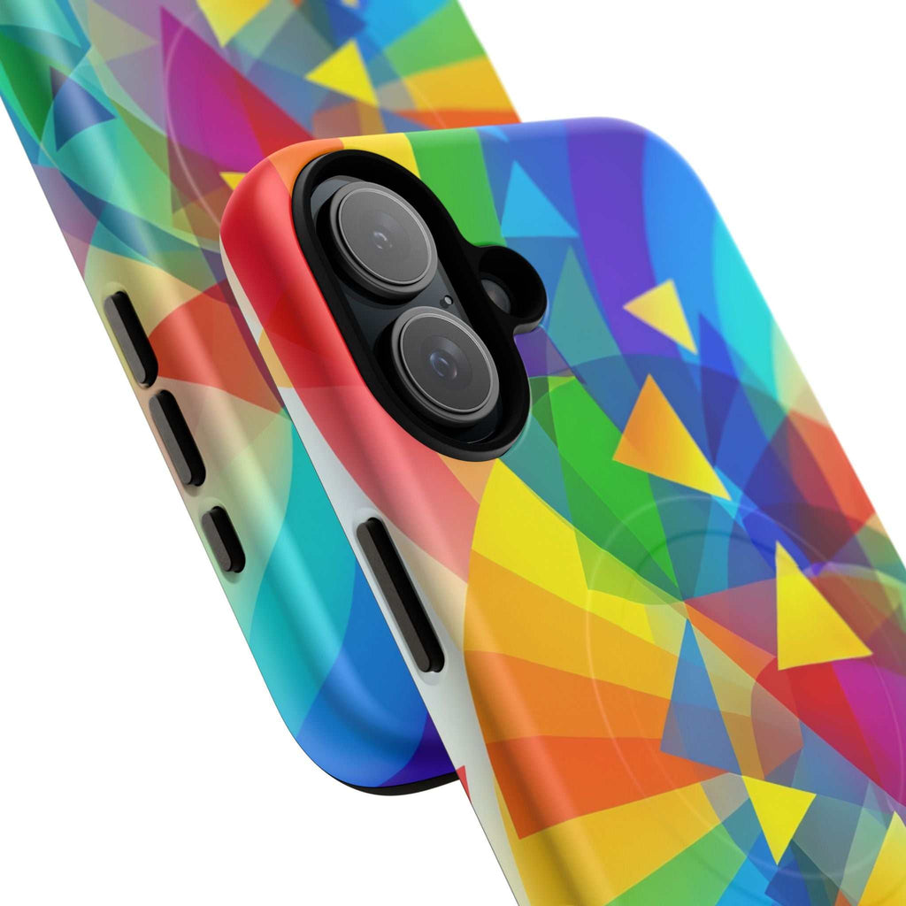 Geometric Pride Design iPhone Magsafe Phone Case