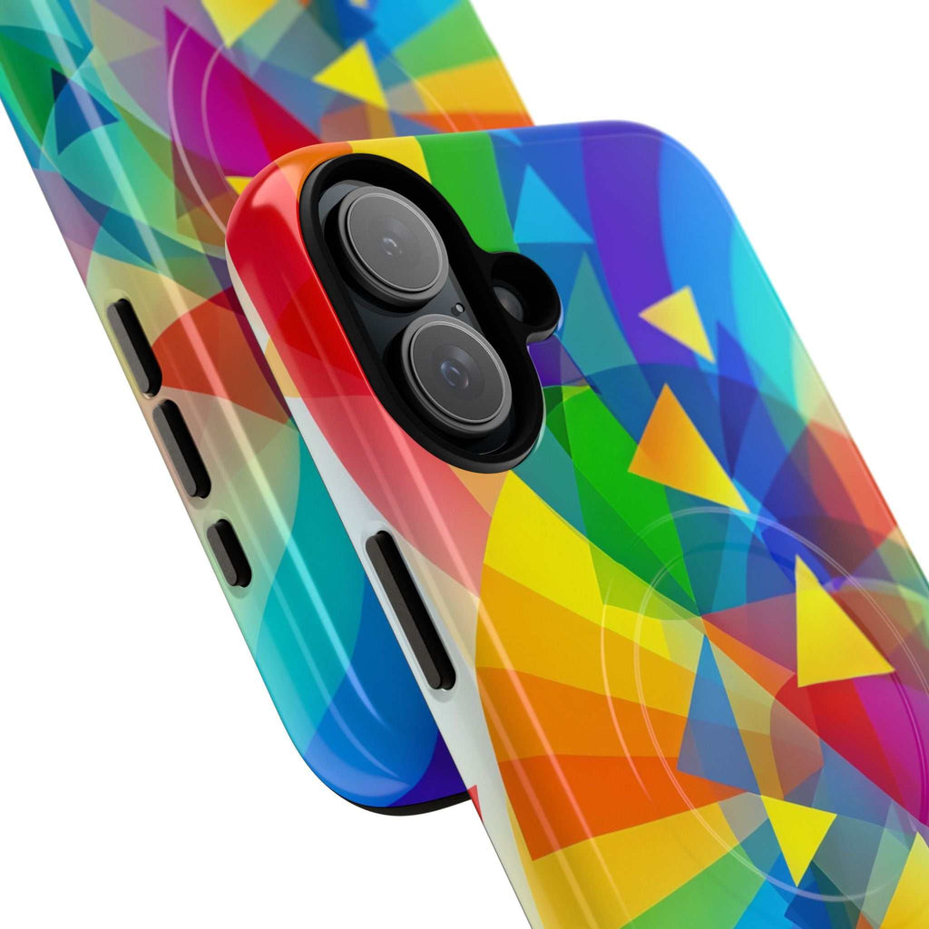 Geometric Pride Design iPhone Magsafe Phone Case