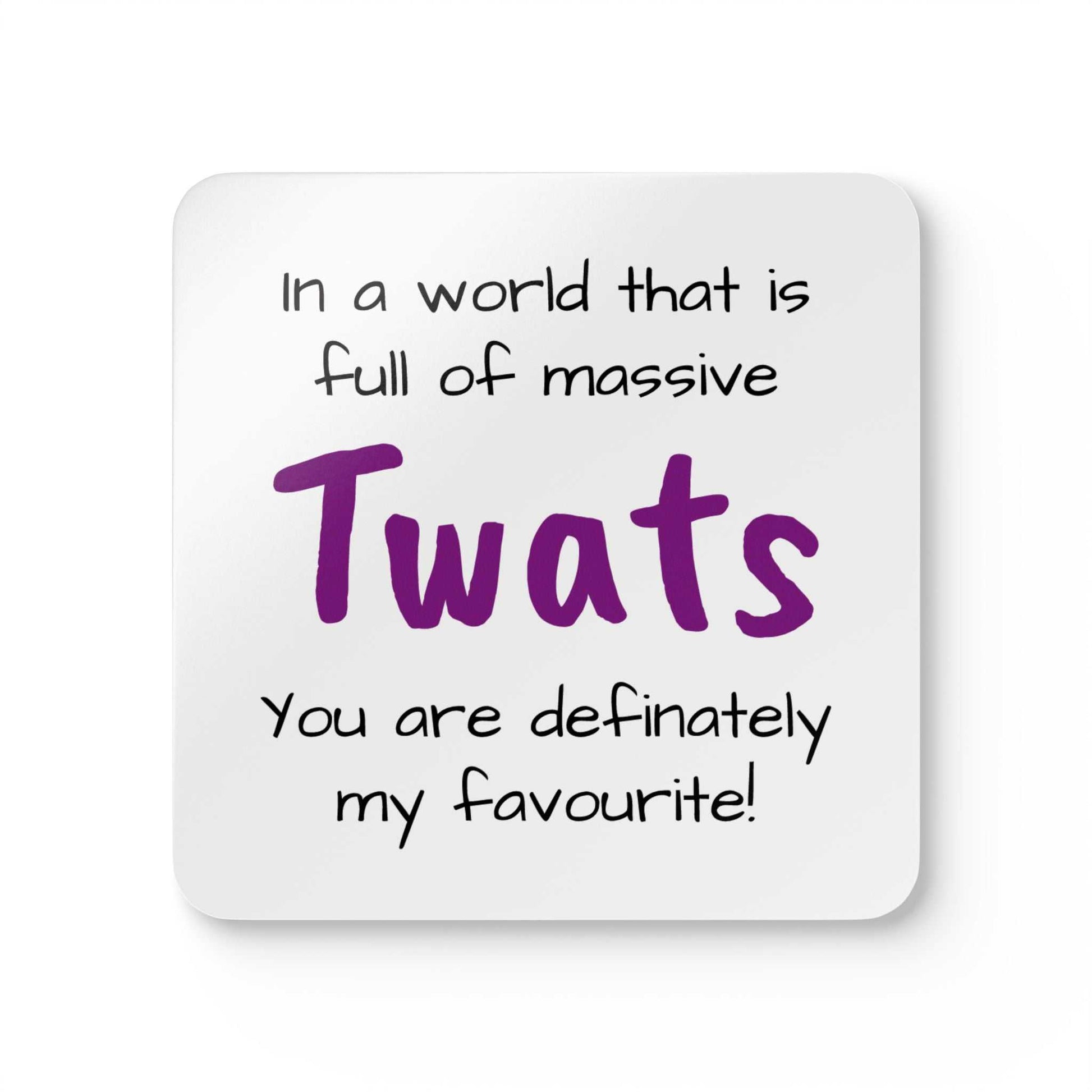 massive twats coaster set designed by Littlebitz