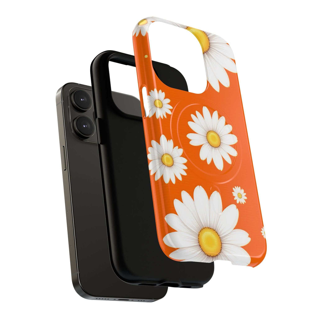 Orange Daisy Design iPhone Magsafe Phone Case