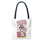 Fun unicorn travel tote bag with cheeky design and colorful handles for daily use