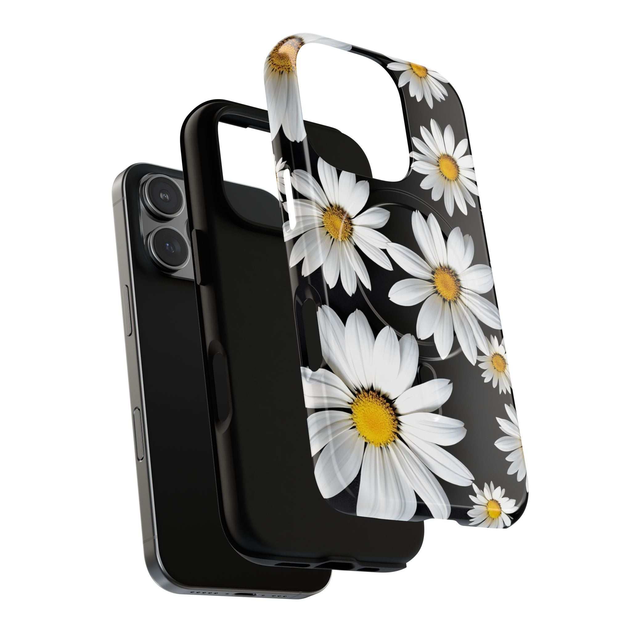 Black Daises iPhone Magsafe Phone Case