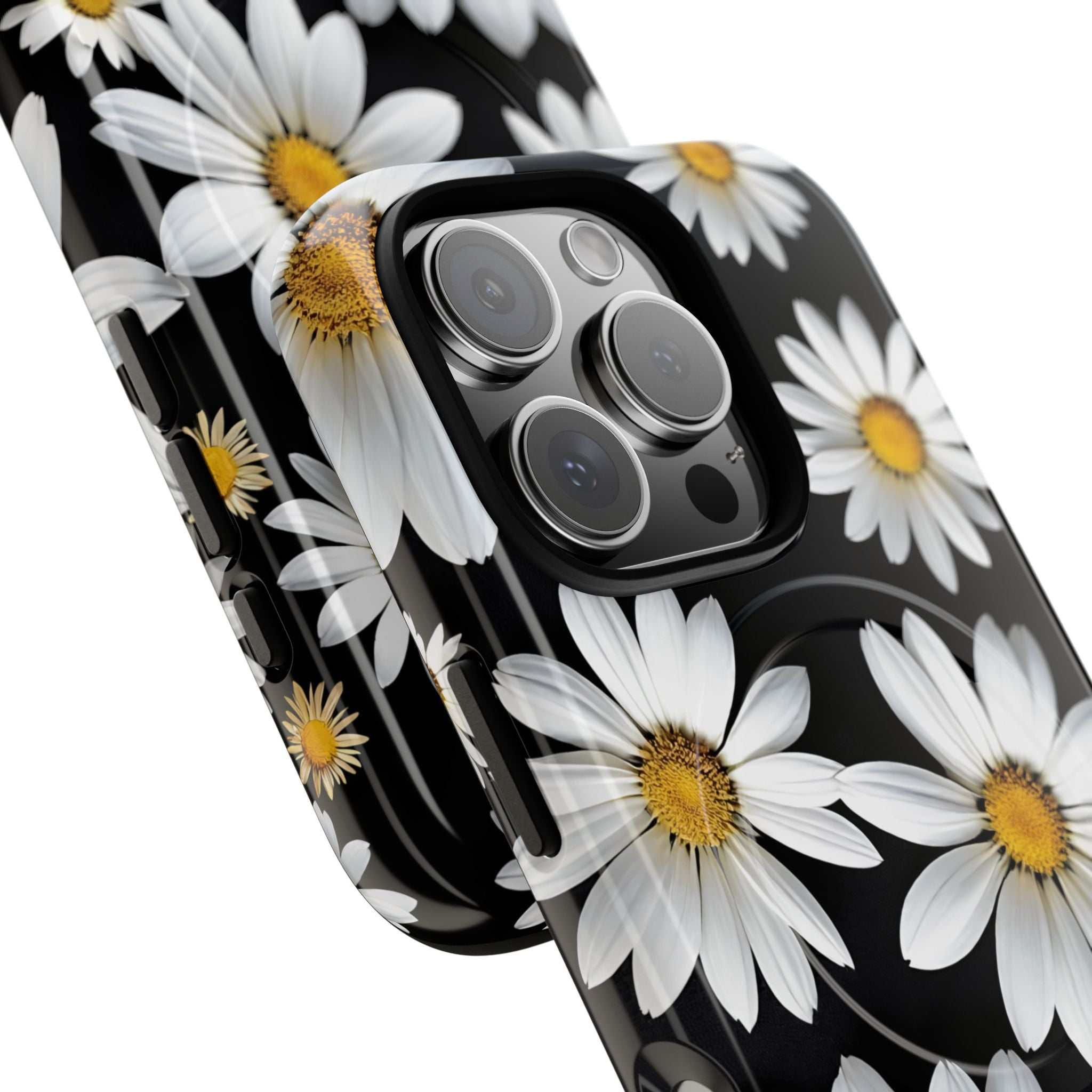 Black Daises iPhone Magsafe Phone Case