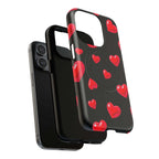 Black Hearts iPhone Magsafe Phone Case