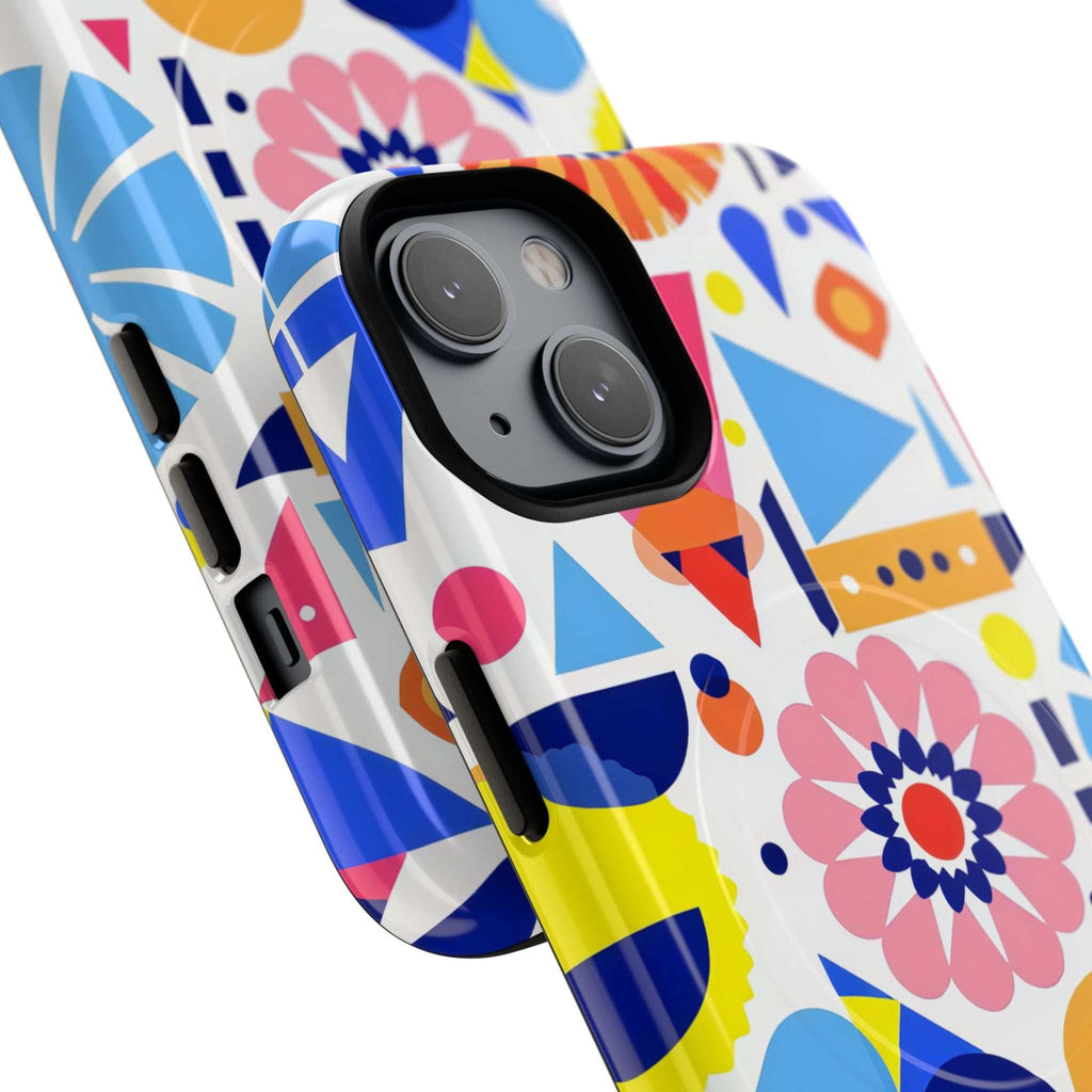 Bright Geo Print iPhone Magsafe Phone Case