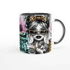 Good Things Are Coming Motivational Coffee Mug with colorful design and inspirational quote, 11oz ceramic, microwave and dishwasher safe.