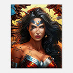 Wonder Woman Wall Canvas featuring bold, vibrant artwork and heroic theme.