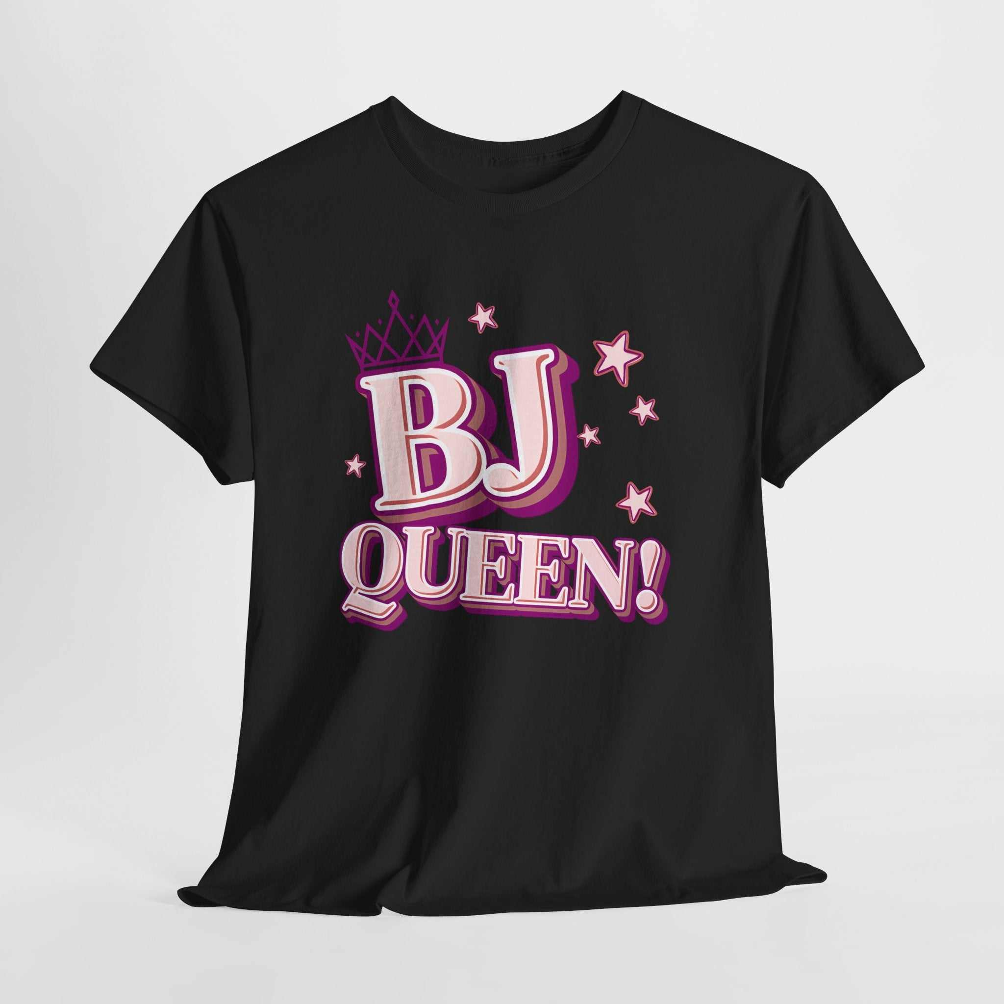 BJ Queen T-Shirt with bold queen crown design on soft cotton fabric