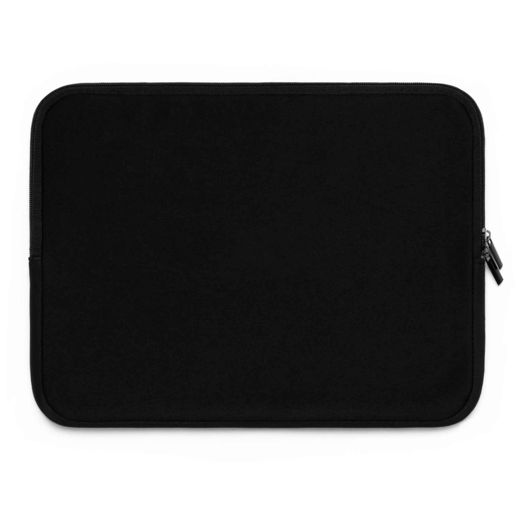 Gunmetal grey neoprene laptop sleeve with soft foam lining and dual zipper, lightweight and waterproof protective case for laptops.