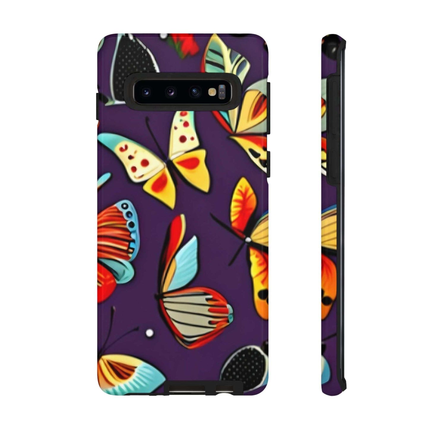 Bright Vibrant Butterfly Samsung Phone Case designed by littlebitz 