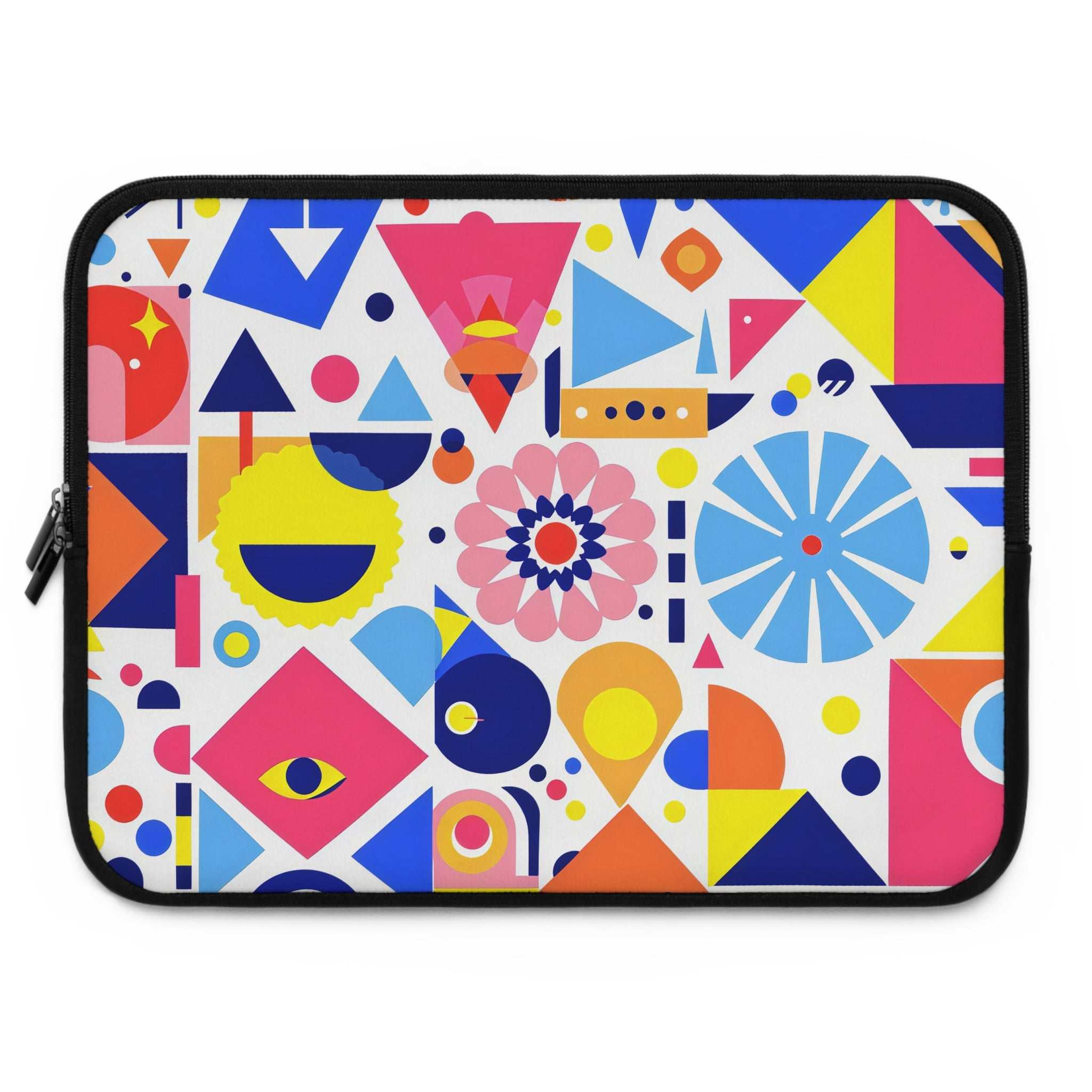 Bright Geometric Print Laptop Sleeve