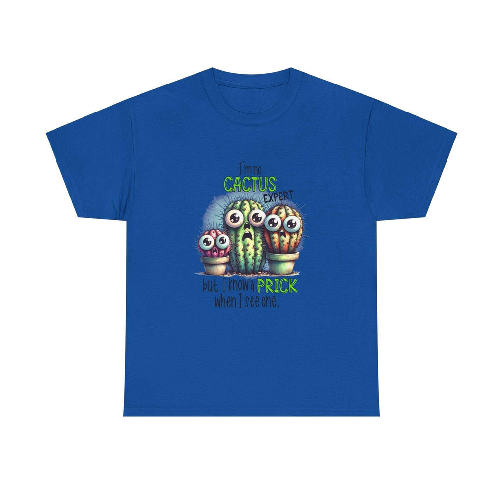 Cactus Expert Fun Graphic T-Shirt with humorous cactus design for plant lovers