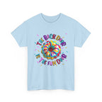 The Back Door is the Fun Door T-Shirt with bold, cheeky design and soft 100% cotton fabric