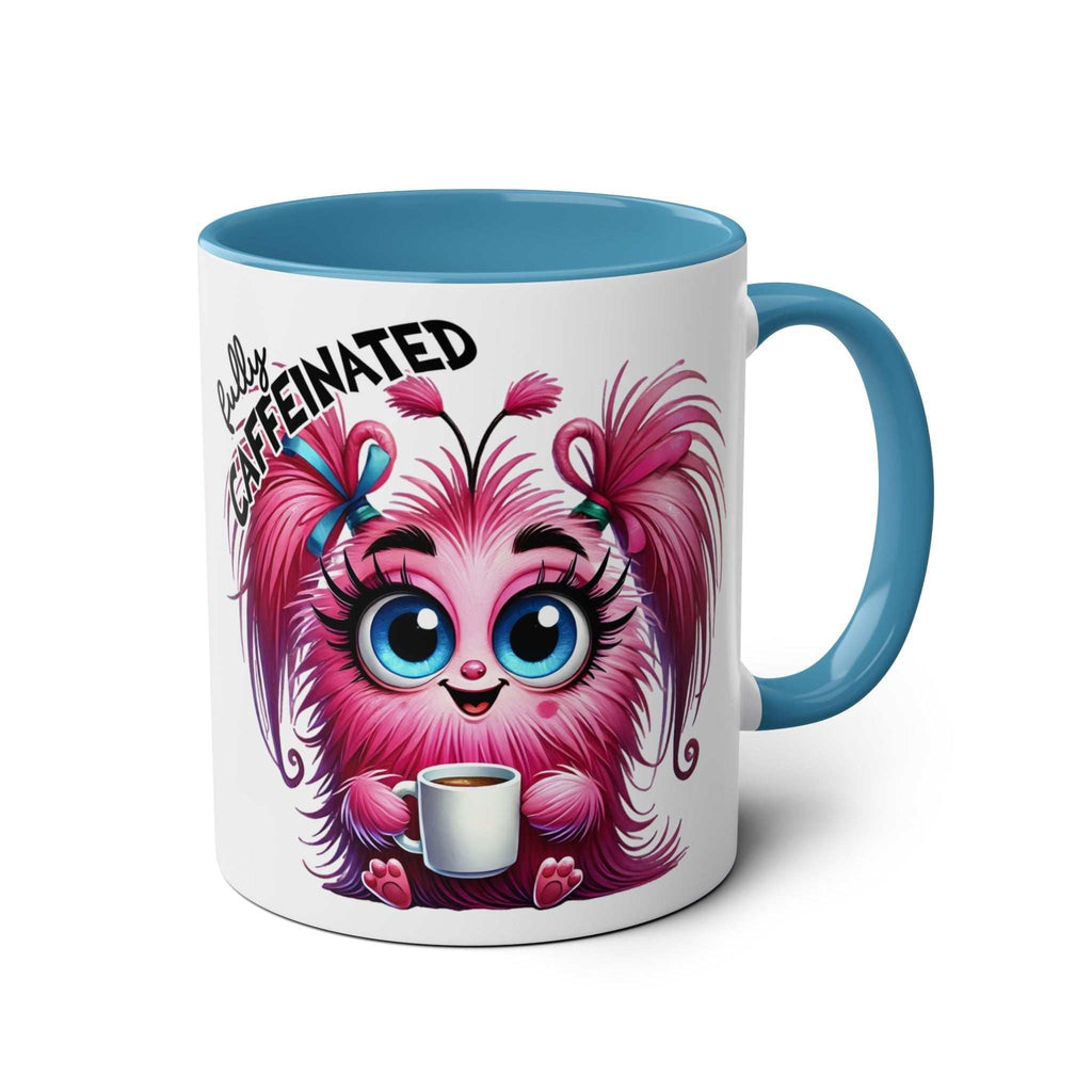 Fun Sarcastic Coffee Mug with Pink Furry Design, 11oz Ceramic, Dishwasher Safe.