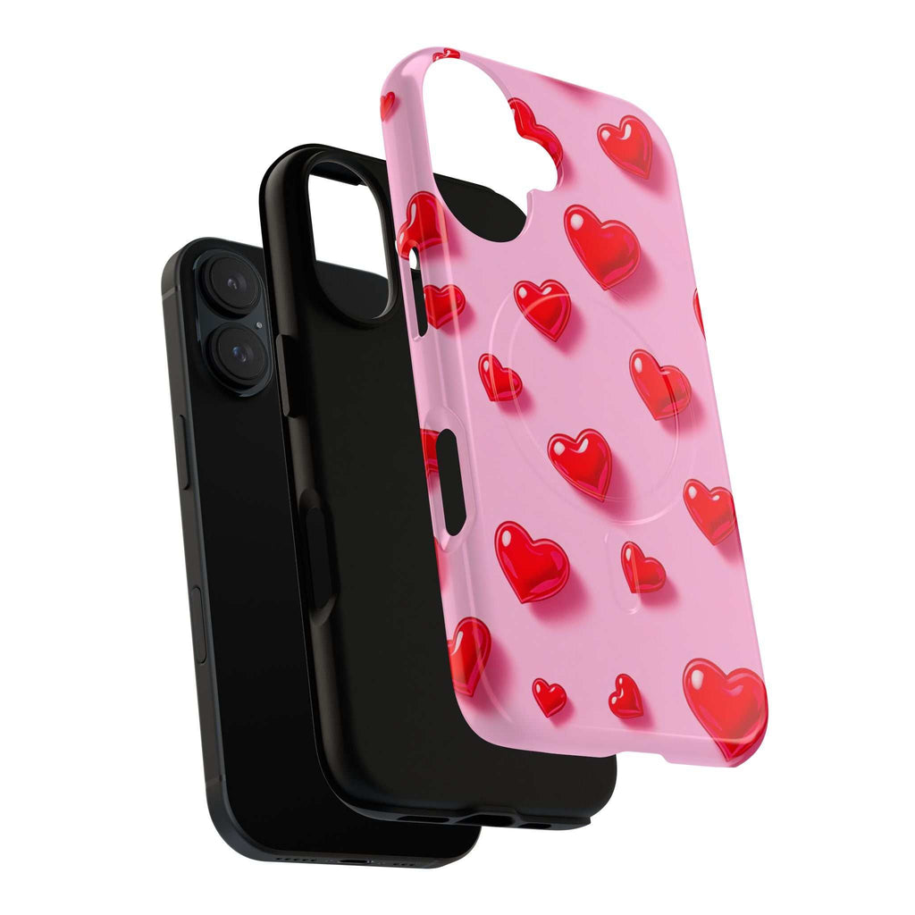 Pink Hearts iPhone Magsafe Phone Case