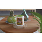 Feeling Kinda IDGAF Fun Mug on wooden table with colorful design, perfect for coffee or tea.