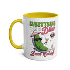 Everything Is a Dildo If You’re Brave Enough Mug with bold, cheeky text on glossy ceramic two-tone mug