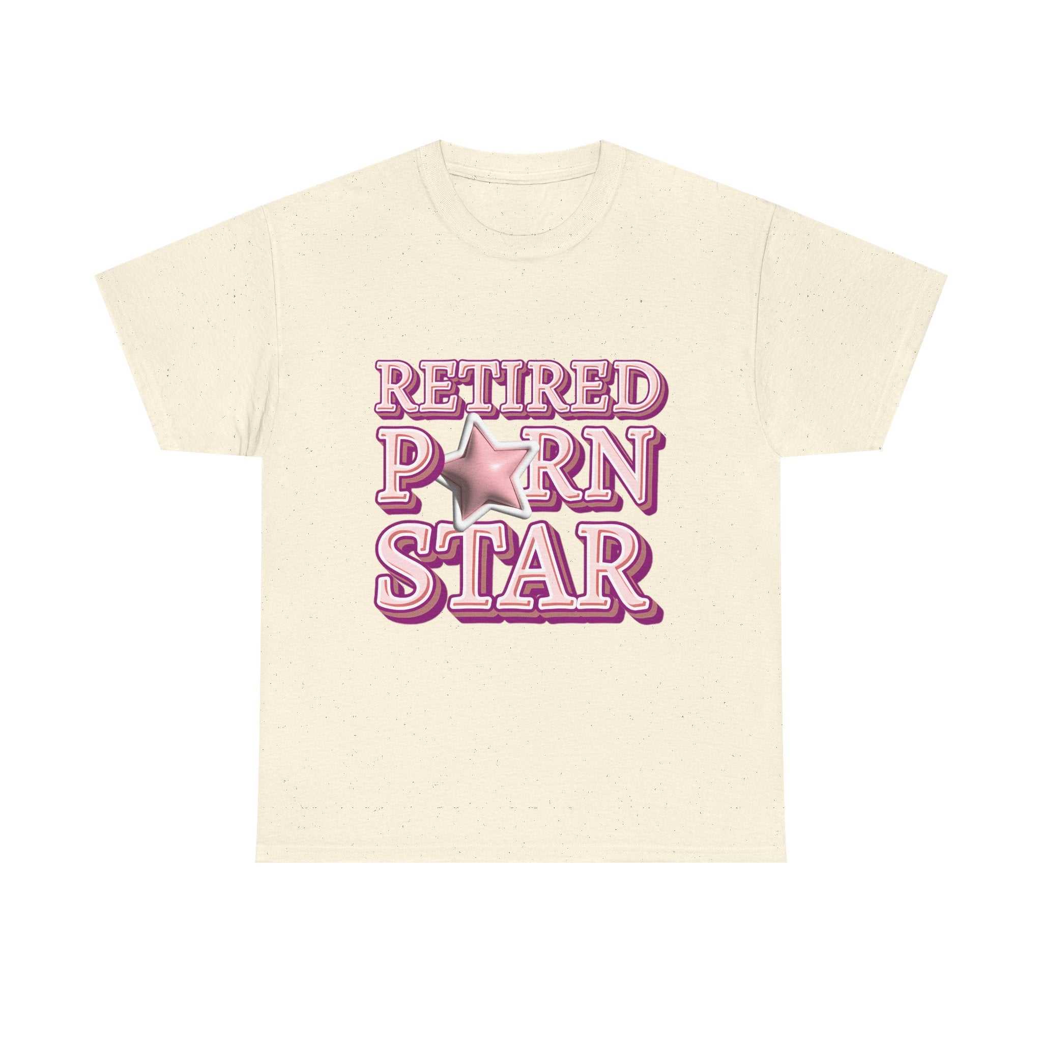 Retired Porn Star T-Shirt with bold humor and comfy cotton fabric for parties and casual wear