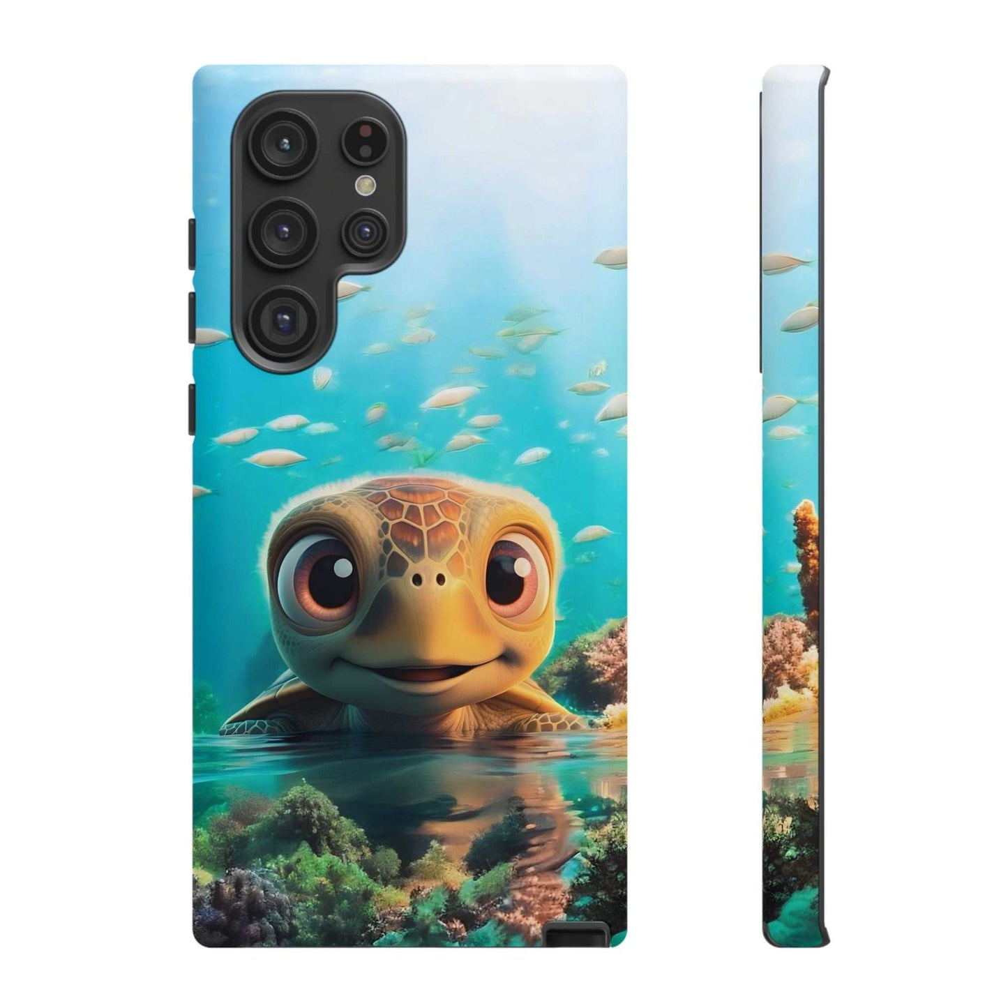 Cute Sea Turtle Samsung Phone Case designed by Littlebitz