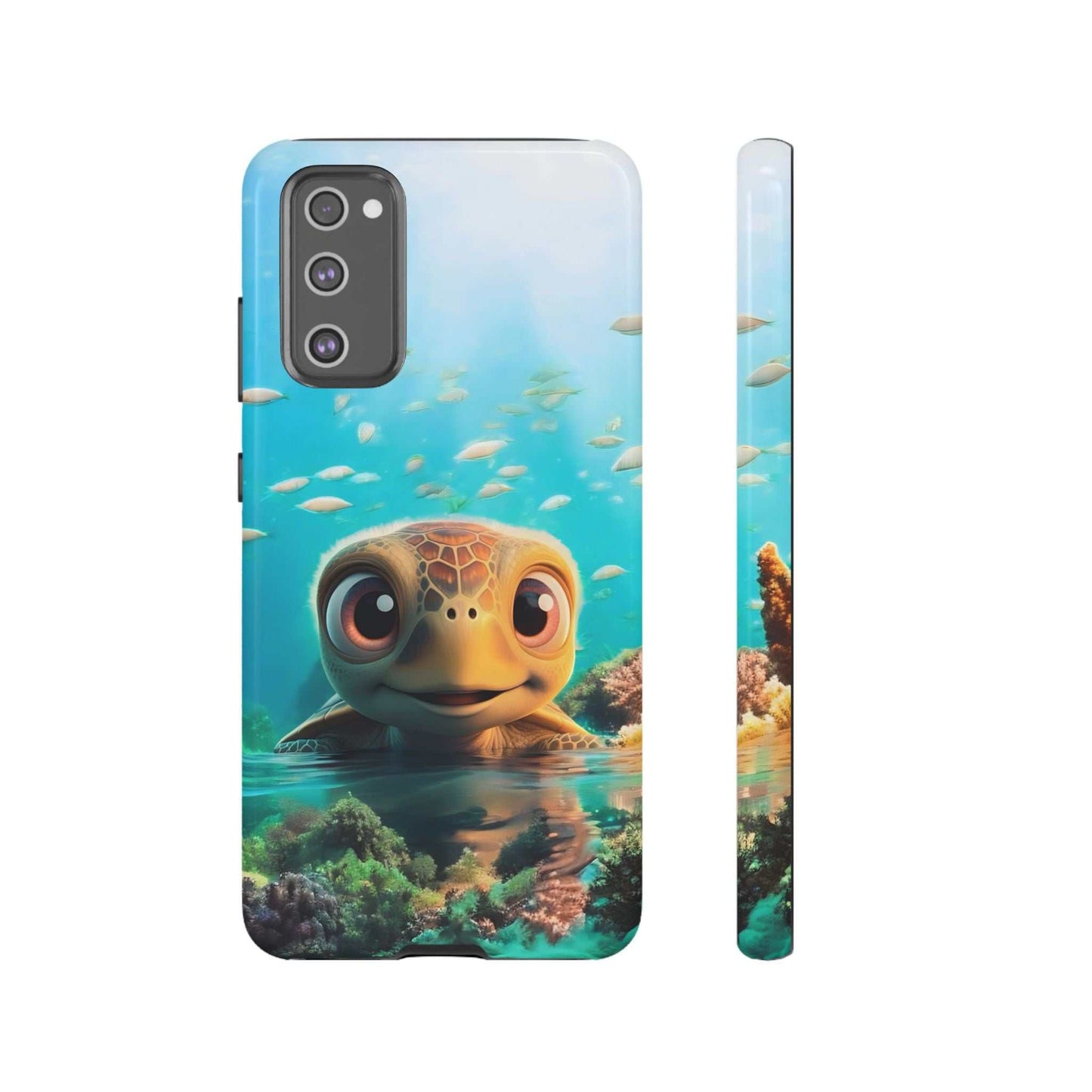 Cute Sea Turtle Samsung Phone Case designed by Littlebitz