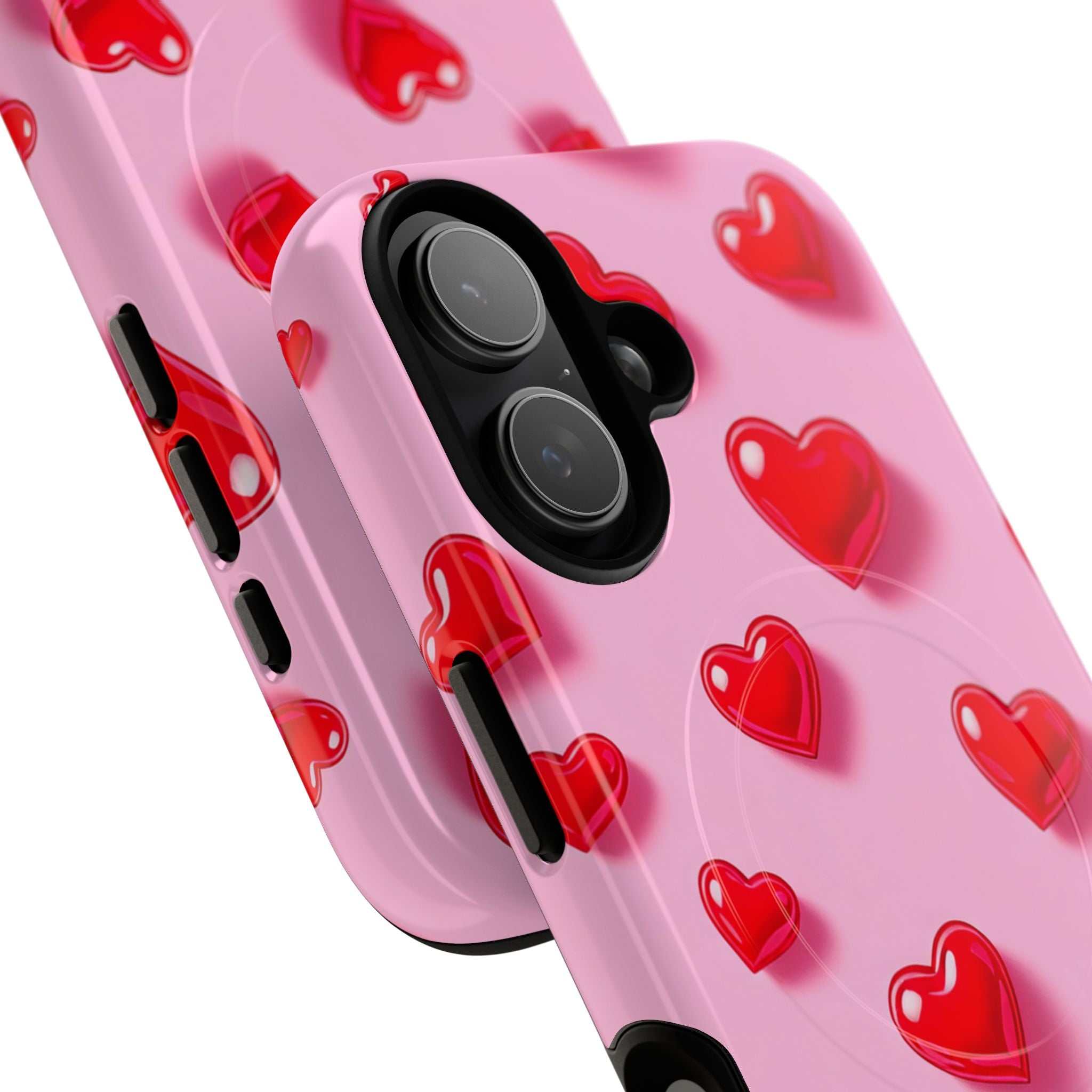 Pink Hearts iPhone Magsafe Phone Case
