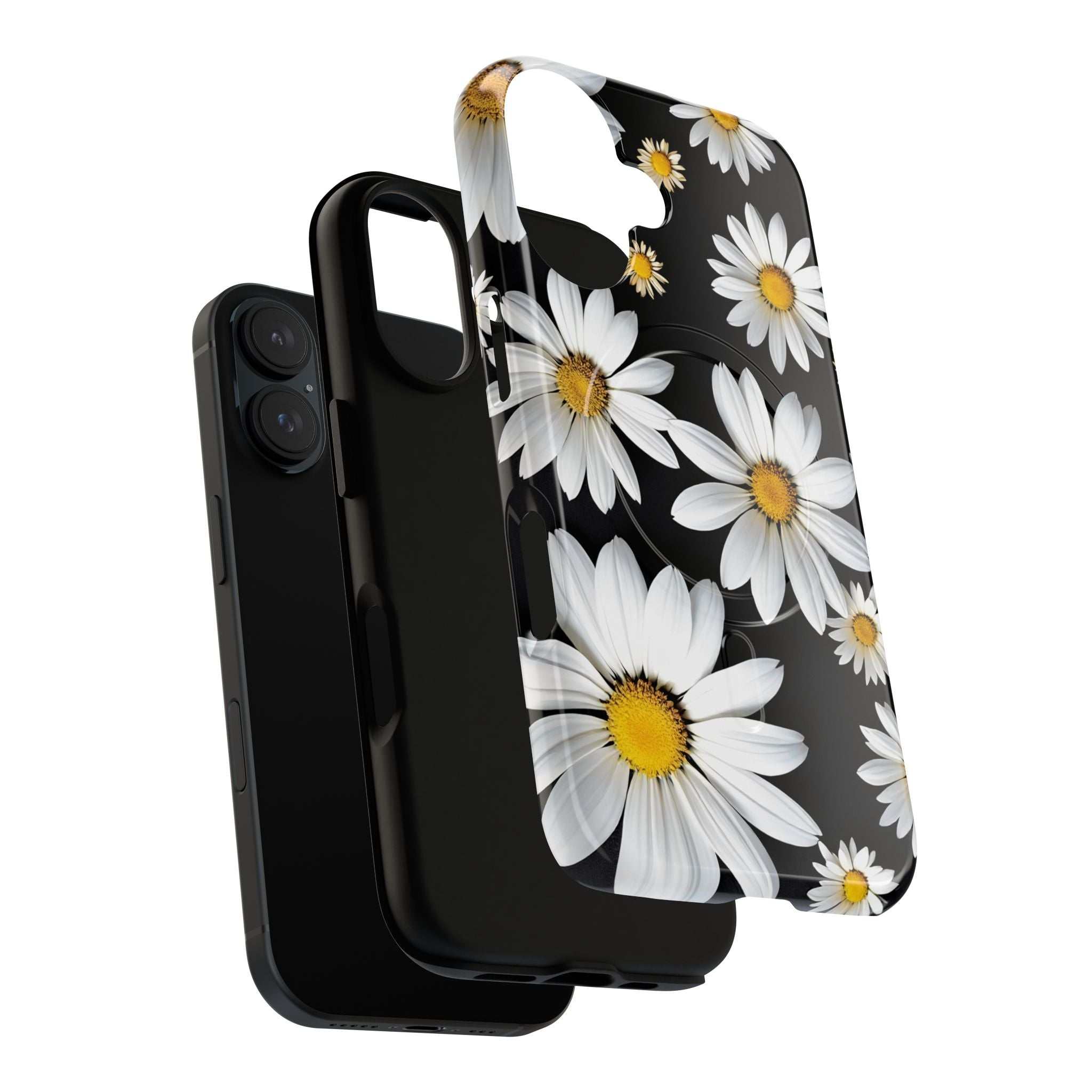 Black Daises iPhone Magsafe Phone Case
