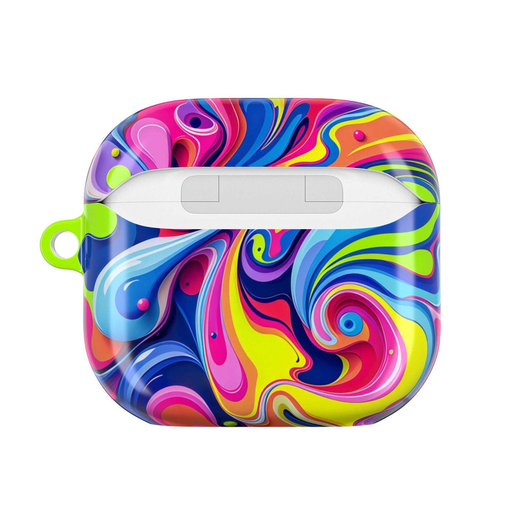 Vibrant Colour Splash AirPods Pro protective hard shell case with glossy finish and lightweight design