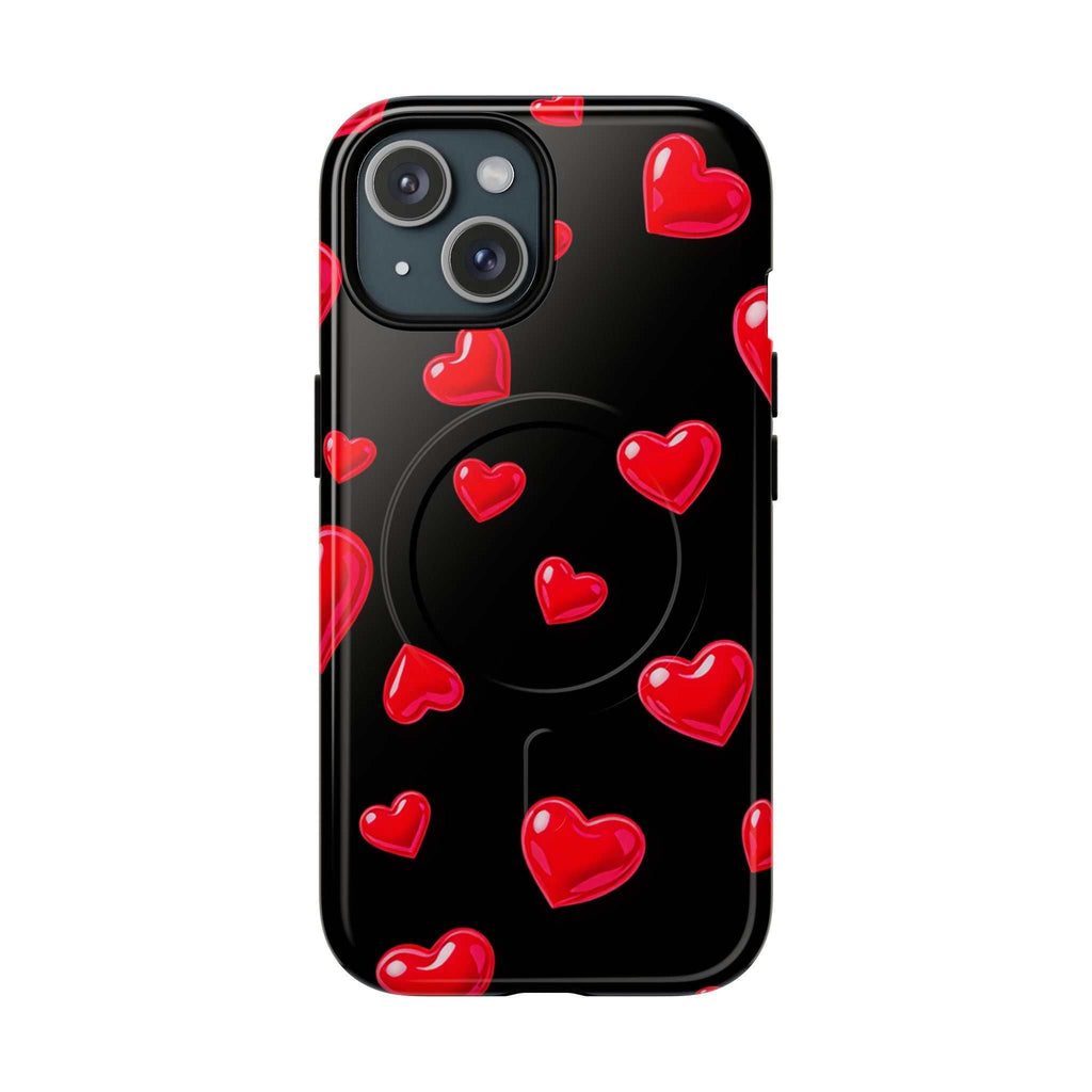 Black Hearts iPhone Magsafe Phone Case