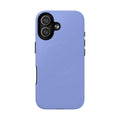 Sky Blue iPhone Magsafe case with dual layers, shock-absorbing TPU, and clear ports for protection and style