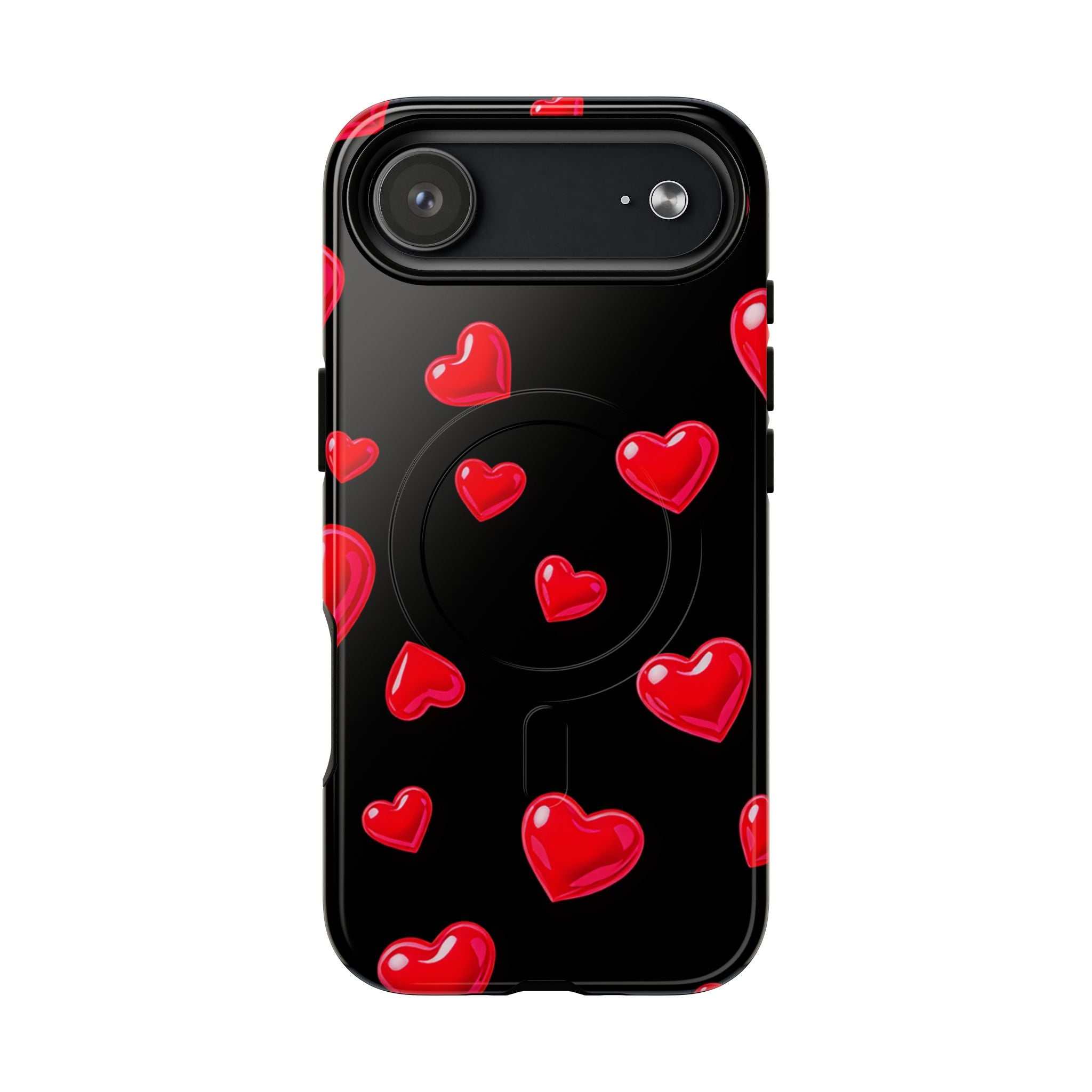 Black Hearts iPhone Magsafe Phone Case
