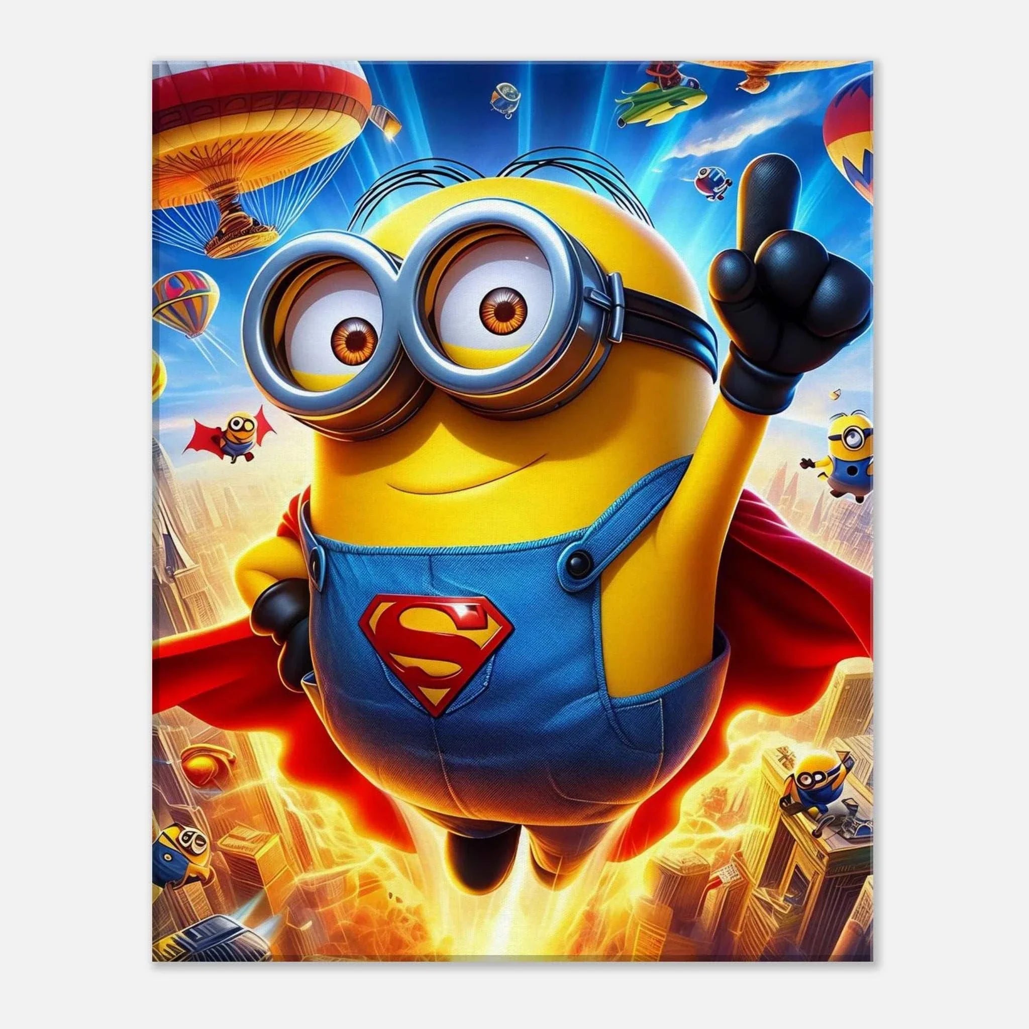 Minions Wall Canvas featuring vibrant print and playful designs, perfect for kids' rooms.