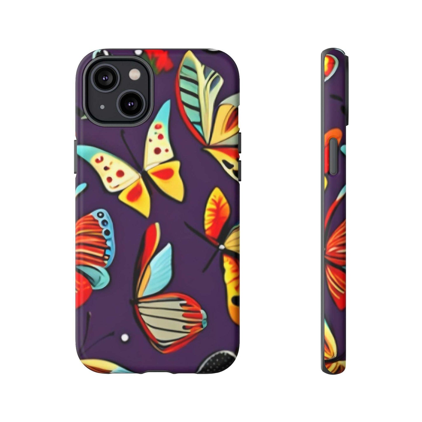 Bright Vibrant Butterfly Phone Case Designed By Littlebitz 