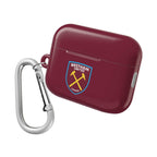 West Ham Utd FC maroon AirPods Pro protective case with club crest and carabiner clip