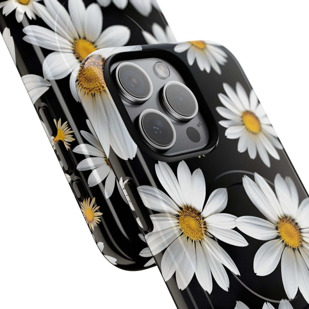 Black Daises iPhone Magsafe Phone Case