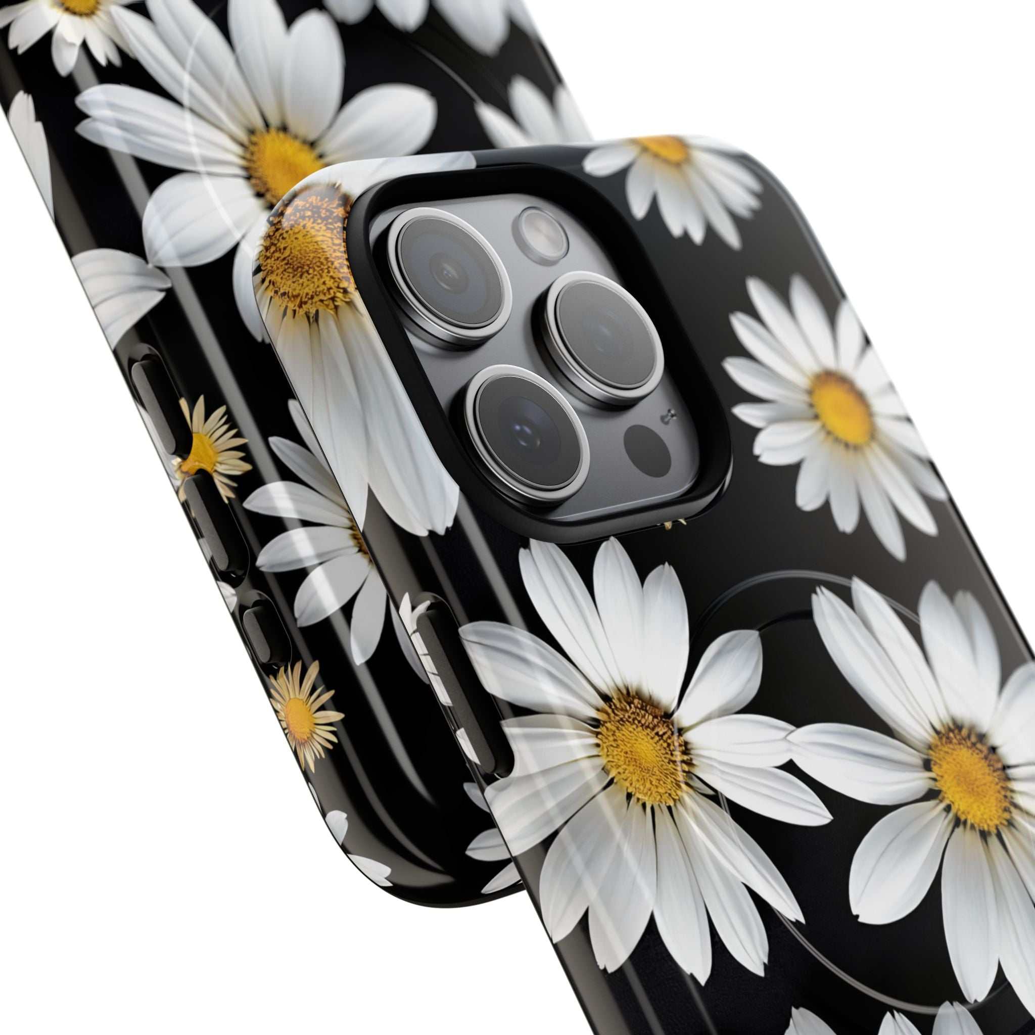 Black Daises iPhone Magsafe Phone Case