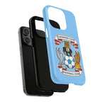 Coventry City Magsafe iPhone Case with sky blue colors and club crest, dual layer protection, and MagSafe compatibility