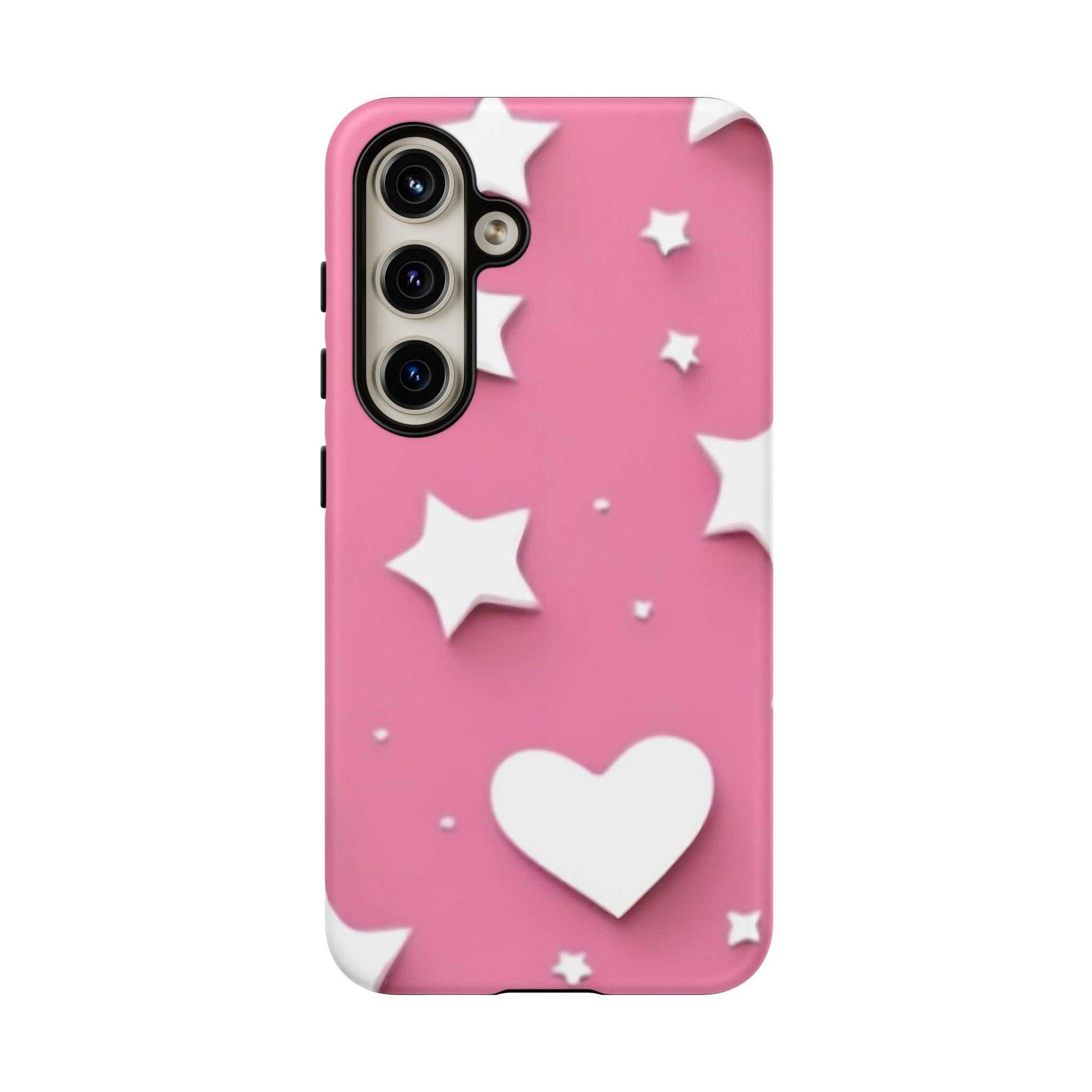 Hearts & Stars Samsung Phone Case Designed By Littlebitz 