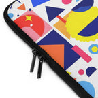 Bright Geometric Print Laptop Sleeve