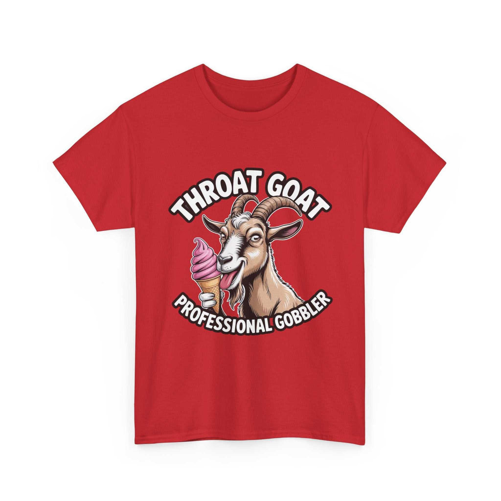 Black Throat Goat T-Shirt with bold goat and flame graphic design
