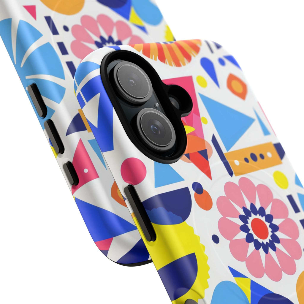 Bright Geo Print iPhone Magsafe Phone Case
