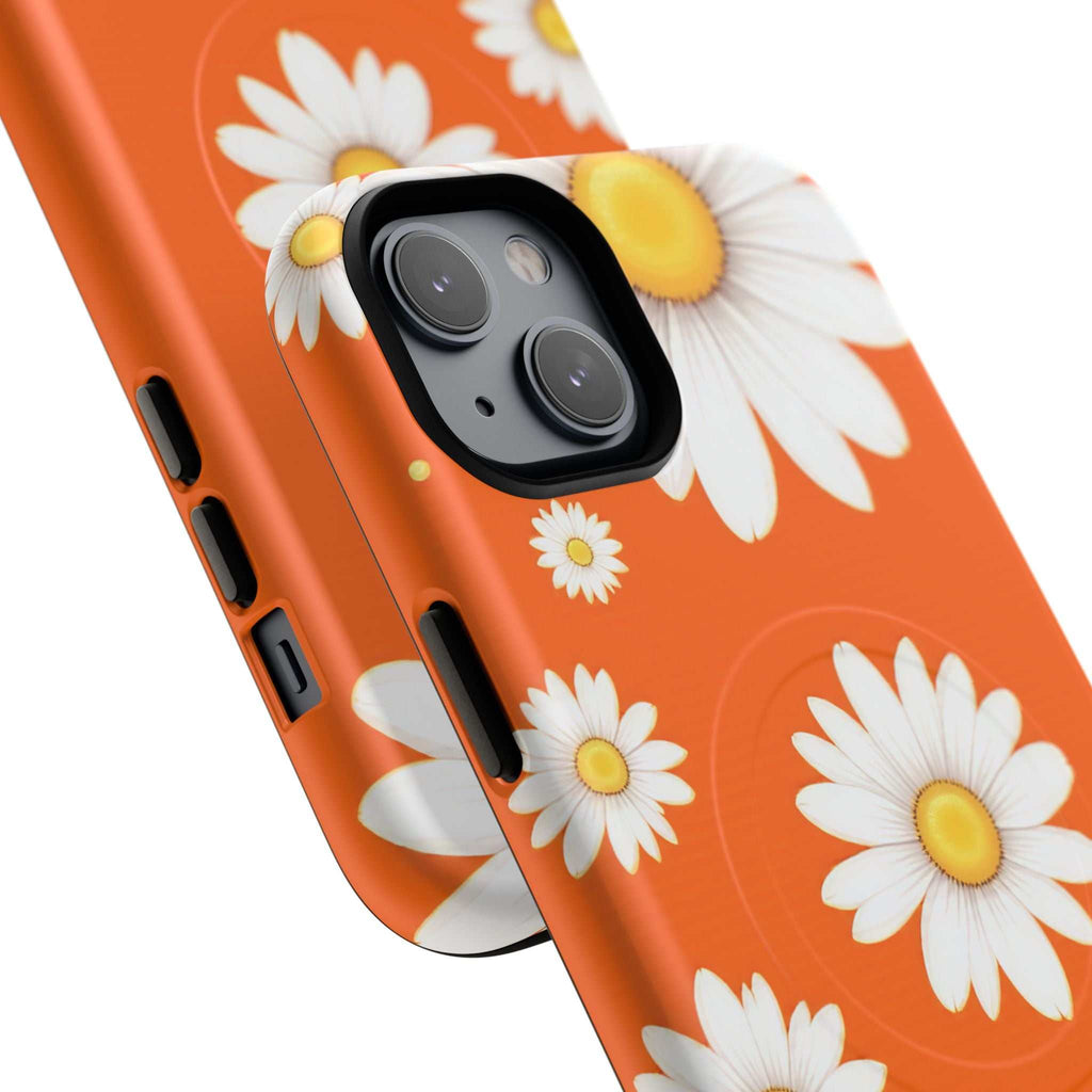 Orange Daisy Design iPhone Magsafe Phone Case