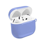 Sky Blue AirPods case with glossy finish, durable hard shell, lightweight and scratch-resistant protective cover for AirPods and AirPods Pro.