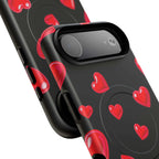 Black Hearts iPhone Magsafe Phone Case