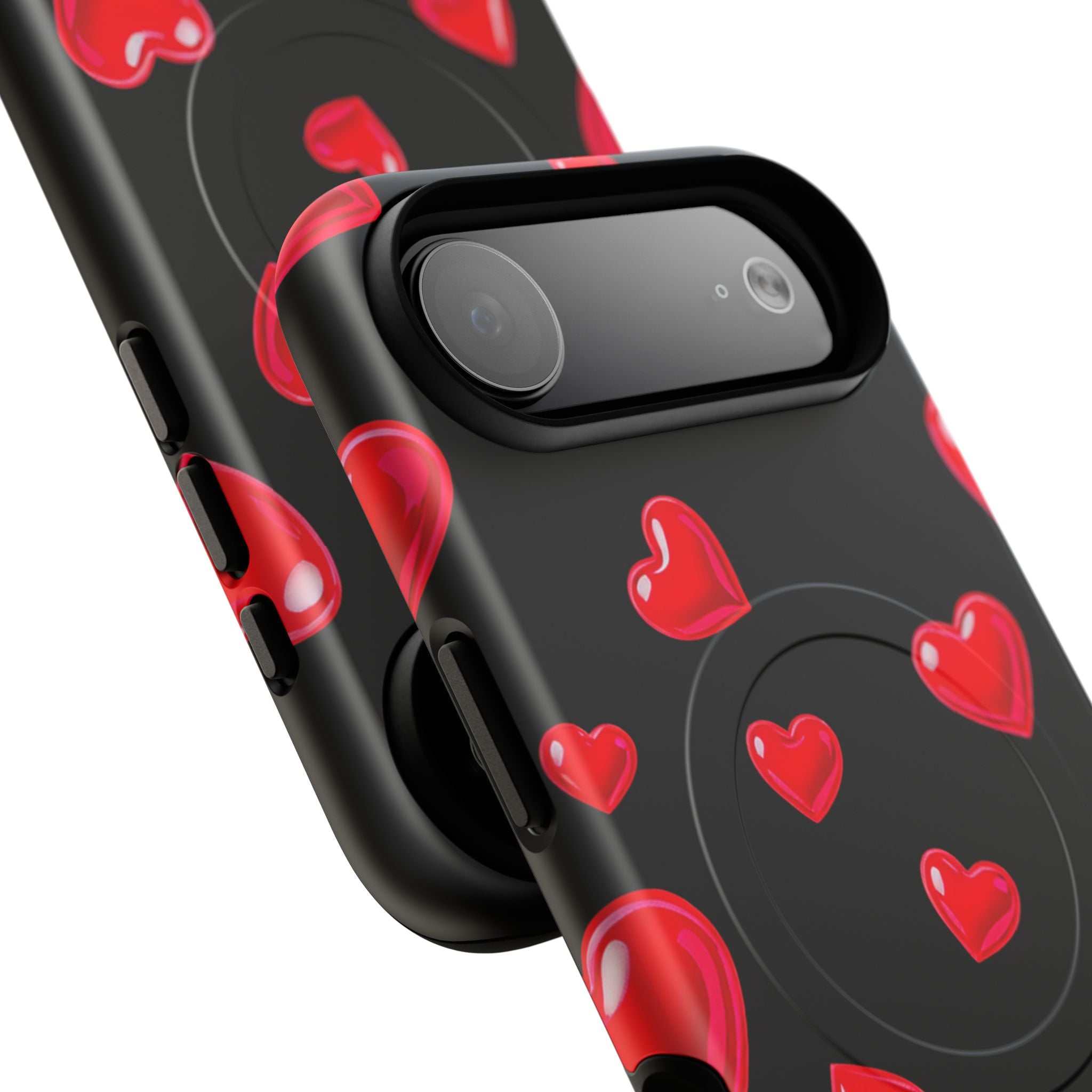 Black Hearts iPhone Magsafe Phone Case