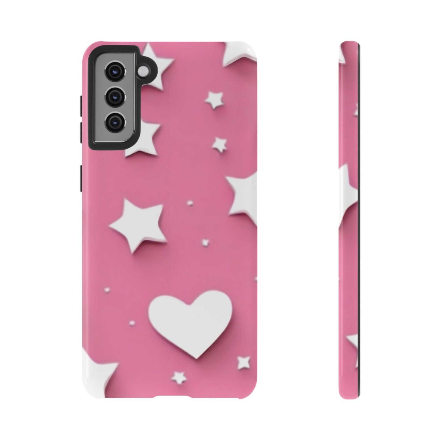 Hearts & Stars Samsung Phone Case Designed By Littlebitz 